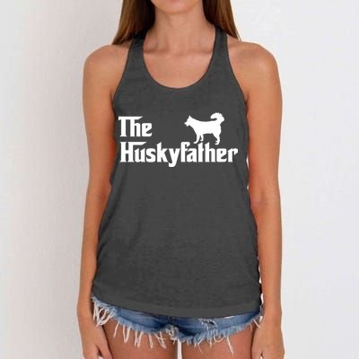 The Husky Father Women's Knotted Racerback Tank