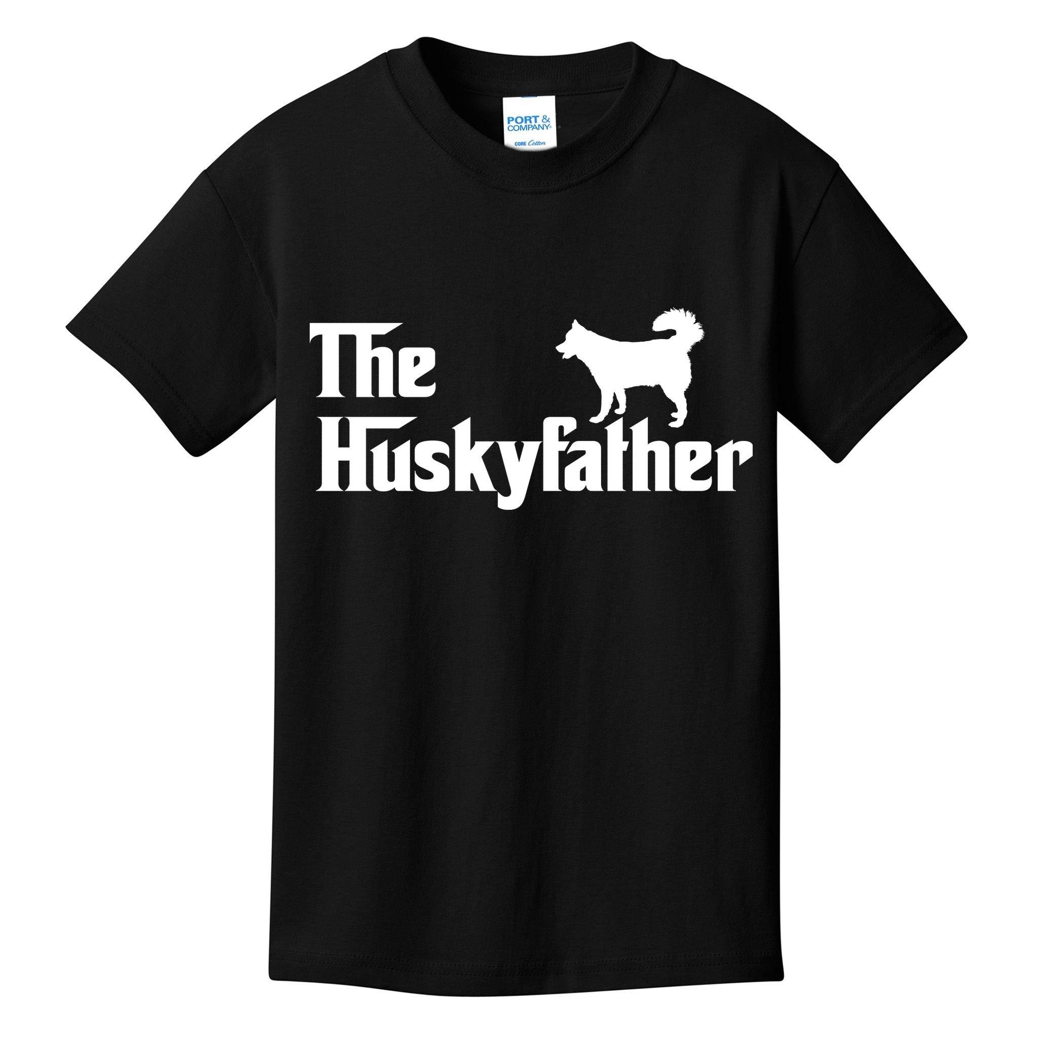 The Husky Father Kids T-Shirt