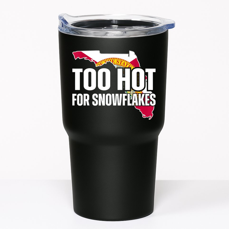 Too Hot For Snowflakes Florida Flag Map State Funny Saying Tumbler