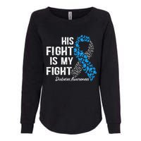 T1D His Fight Is My Fight Type 1 Diabetes Awareness Womens California Wash Sweatshirt