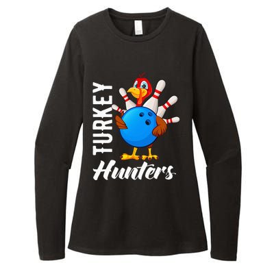 Turkey Hunters Funny Bowling Turkey Hunters Womens CVC Long Sleeve Shirt