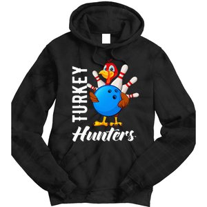 Turkey Hunters Funny Bowling Turkey Hunters Tie Dye Hoodie