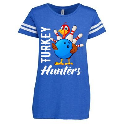 Turkey Hunters Funny Bowling Turkey Hunters Enza Ladies Jersey Football T-Shirt