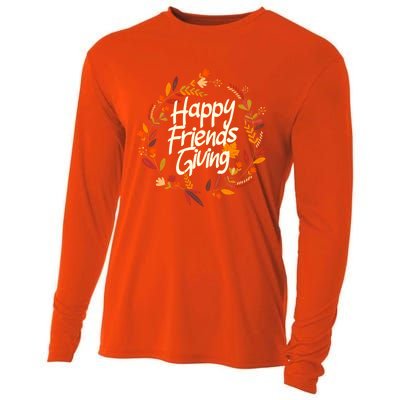 Thanksgiving Happy Friends Giving Gift Cooling Performance Long Sleeve Crew