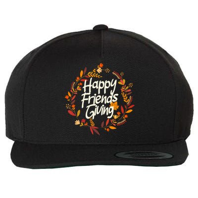 Thanksgiving Happy Friends Giving Gift Wool Snapback Cap