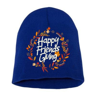 Thanksgiving Happy Friends Giving Gift Short Acrylic Beanie