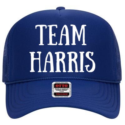 Team Harris Family Name Harris Last Name Gift High Crown Mesh Back Trucker Hat