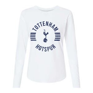 Tottenham Hotspur Football Club Collegiate Faded Womens Cotton Relaxed Long Sleeve T-Shirt