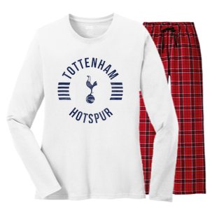 Tottenham Hotspur Football Club Collegiate Faded Women's Long Sleeve Flannel Pajama Set 