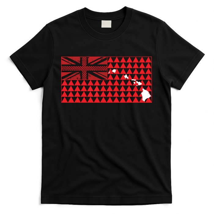 Tribal Hawaiian Flag State Of Hawaii T-Shirt
