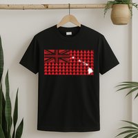 Tribal Hawaiian Flag State Of Hawaii T-Shirt