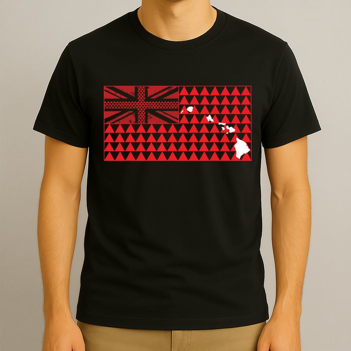 Tribal Hawaiian Flag State Of Hawaii T-Shirt
