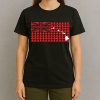 Tribal Hawaiian Flag State Of Hawaii T-Shirt