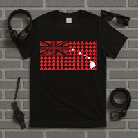 Tribal Hawaiian Flag State Of Hawaii T-Shirt