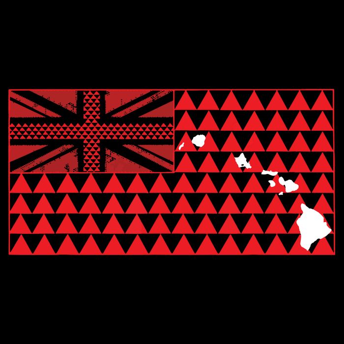 Tribal Hawaiian Flag State Of Hawaii T-Shirt