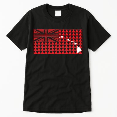 Tribal Hawaiian Flag State Of Hawaii Tall T-Shirt