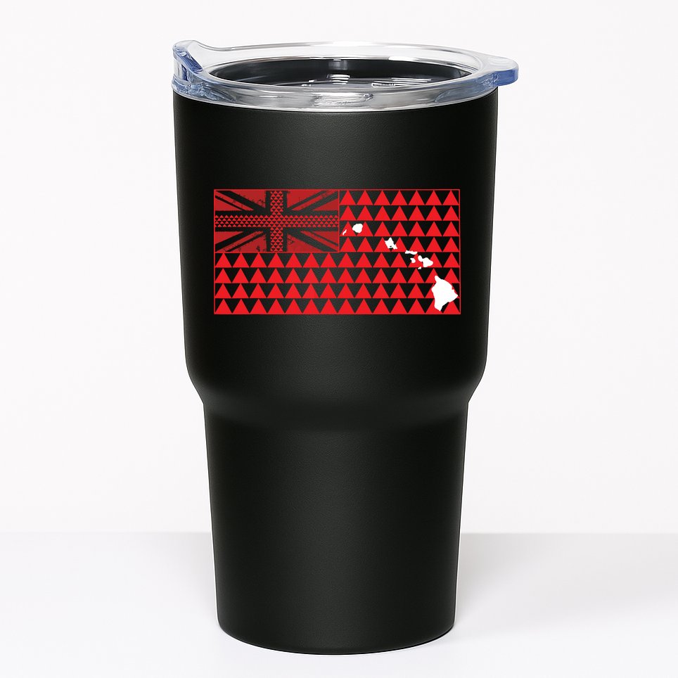 Tribal Hawaiian Flag State Of Hawaii Tumbler