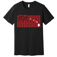 Tribal Hawaiian Flag State Of Hawaii Premium T-Shirt