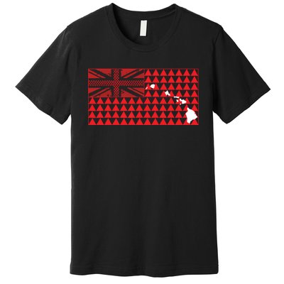 Tribal Hawaiian Flag State Of Hawaii Premium T-Shirt