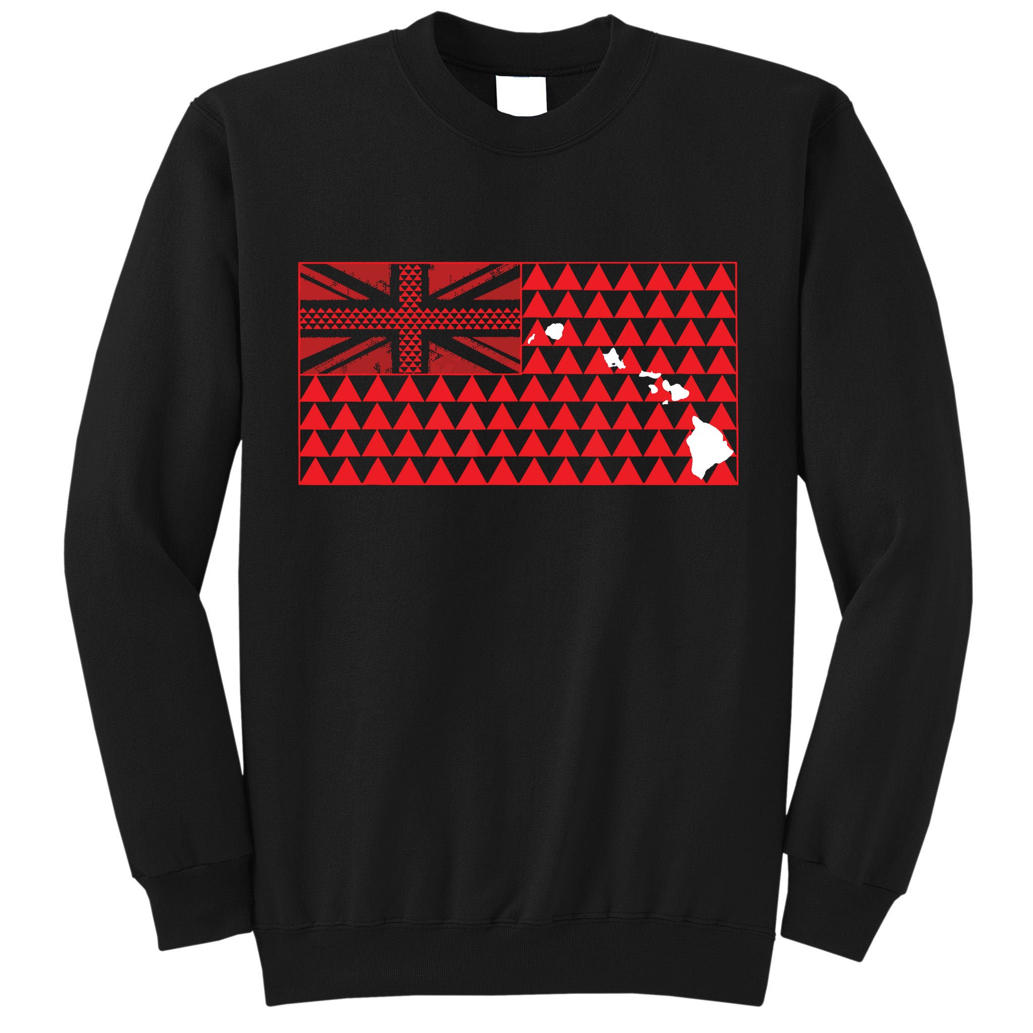 Tribal Hawaiian Flag State Of Hawaii Tall Sweatshirt