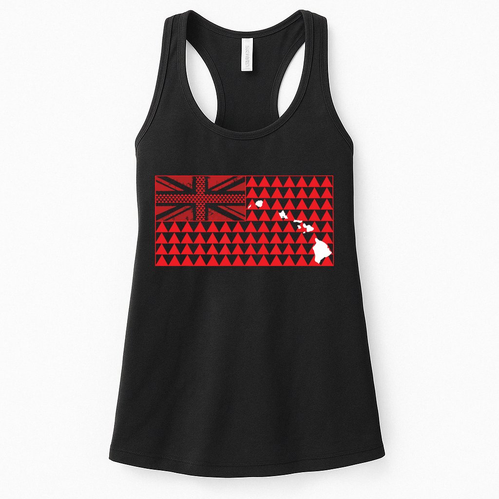 Tribal Hawaiian Flag State Of Hawaii Womens Tank Top