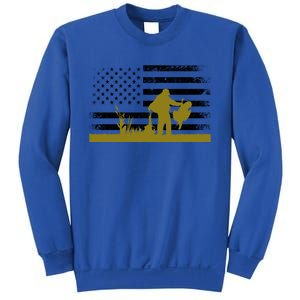 Turkey Hunter Fun Turkey Hunting Patriotic Usa Flag Cute Gift Sweatshirt