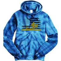 Turkey Hunter Fun Turkey Hunting Patriotic Usa Flag Cute Gift Tie Dye Hoodie