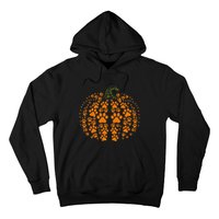 Thanksgiving Halloween Fall Cute Paws Pumpkin Pet Lovers Hoodie