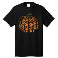 Thanksgiving Halloween Fall Cute Paws Pumpkin Pet Lovers Tall T-Shirt