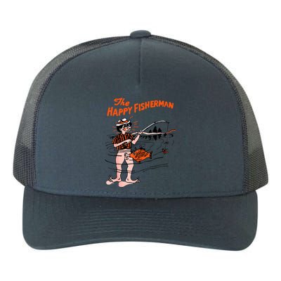 The Happy Fisherman Happiest Fish Funny BJ Yupoong Adult 5-Panel Trucker Hat