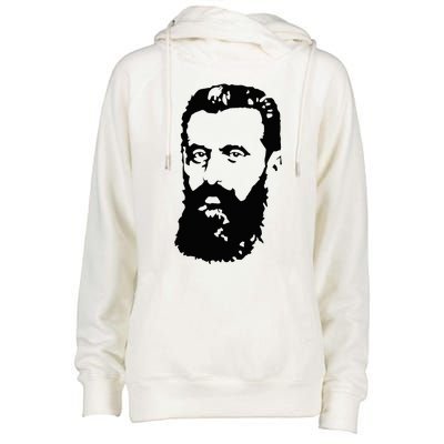 Theodor Herzl Father Of Zionism Pro Israel Zionist Israeli Womens Funnel Neck Pullover Hood