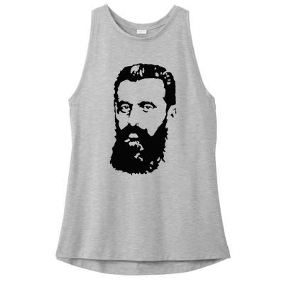 Theodor Herzl Father Of Zionism Pro Israel Zionist Israeli Ladies PosiCharge Tri-Blend Wicking Tank