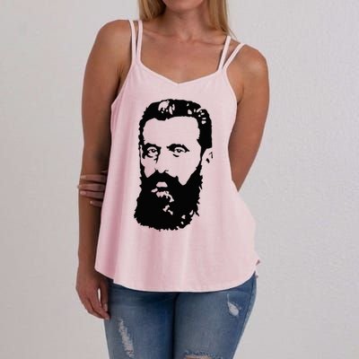 Theodor Herzl Father Of Zionism Pro Israel Zionist Israeli Women's Strappy Tank