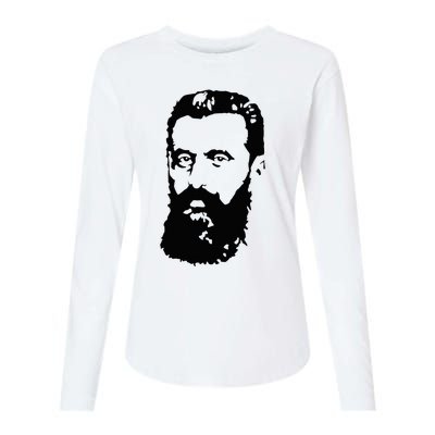 Theodor Herzl Father Of Zionism Pro Israel Zionist Israeli Womens Cotton Relaxed Long Sleeve T-Shirt