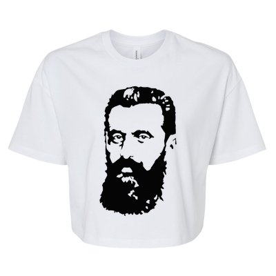 Theodor Herzl Father Of Zionism Pro Israel Zionist Israeli Bella+Canvas Jersey Crop Tee