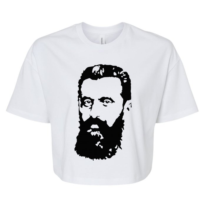 Theodor Herzl Father Of Zionism Pro Israel Zionist Israeli Bella+Canvas Jersey Crop Tee