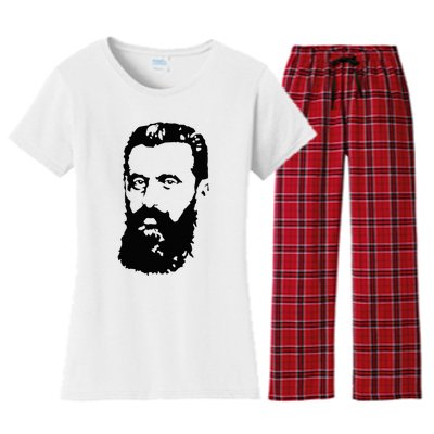 Theodor Herzl Father Of Zionism Pro Israel Zionist Israeli Women's Flannel Pajama Set