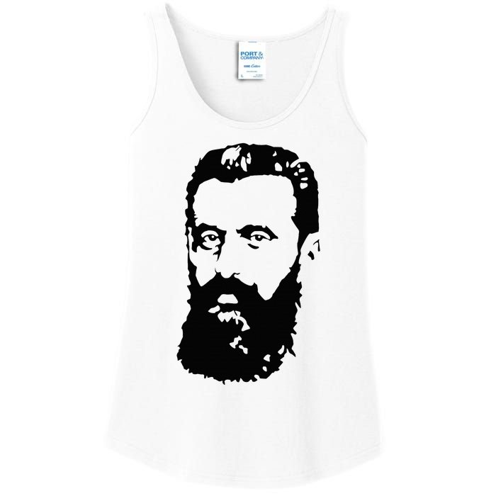 Theodor Herzl Father Of Zionism Pro Israel Zionist Israeli Ladies Essential Tank