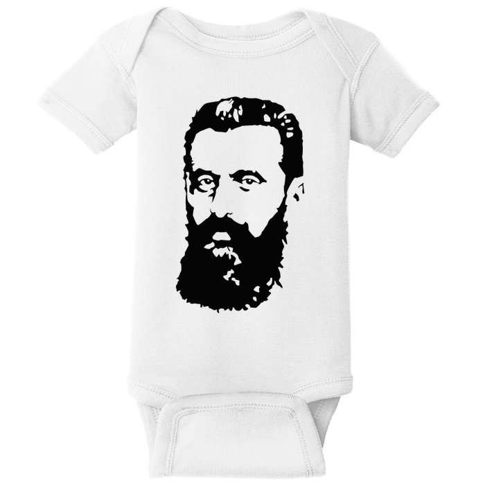 Theodor Herzl Father Of Zionism Pro Israel Zionist Israeli Baby Bodysuit