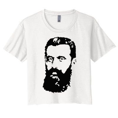 Theodor Herzl Father Of Zionism Pro Israel Zionist Israeli Women's Crop Top Tee