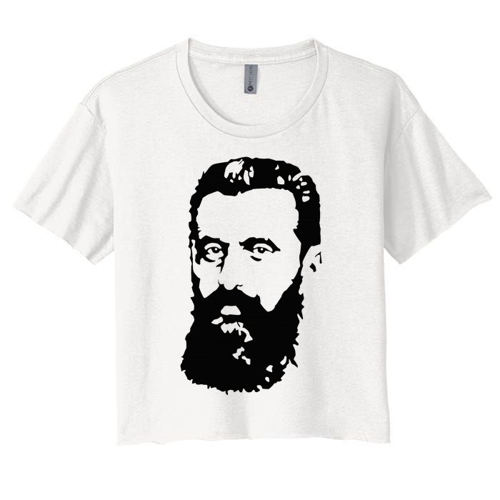 Theodor Herzl Father Of Zionism Pro Israel Zionist Israeli Women's Crop Top Tee