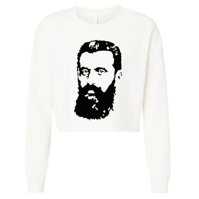 Theodor Herzl Father Of Zionism Pro Israel Zionist Israeli Cropped Pullover Crew