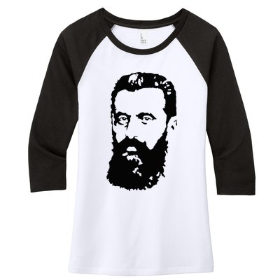 Theodor Herzl Father Of Zionism Pro Israel Zionist Israeli Women's Tri-Blend 3/4-Sleeve Raglan Shirt