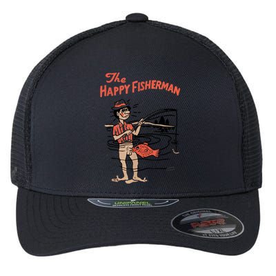 The Happy Fisherman 2024 Fishing Flexfit Unipanel Trucker Cap