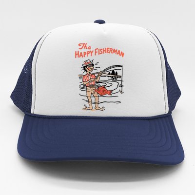 The Happy Fisherman 2024 Fishing Trucker Hat