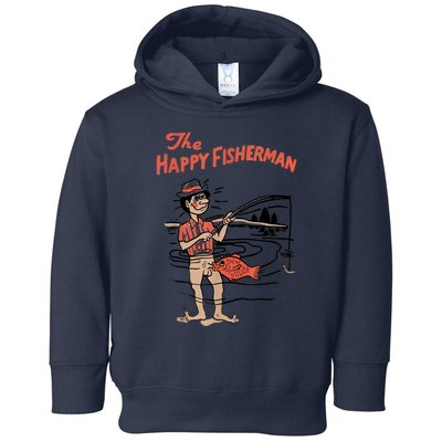 The Happy Fisherman 2024 Fishing Toddler Hoodie