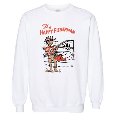 The Happy Fisherman 2024 Fishing Garment-Dyed Sweatshirt