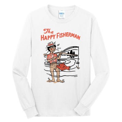 The Happy Fisherman 2024 Fishing Tall Long Sleeve T-Shirt