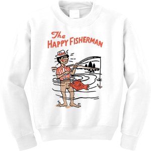 The Happy Fisherman 2024 Fishing Kids Sweatshirt