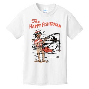 The Happy Fisherman 2024 Fishing Kids T-Shirt